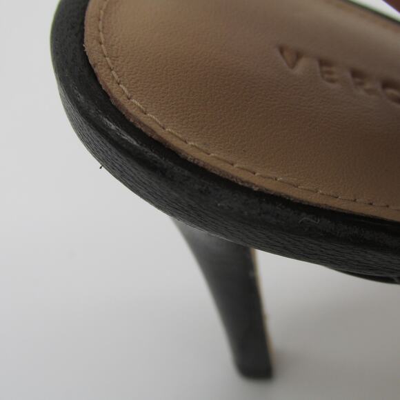 Veronica Beard NWOB Avita Black Leather Knotted Strap Sandal Size 6.5 Stiletto - Picture 8 of 11